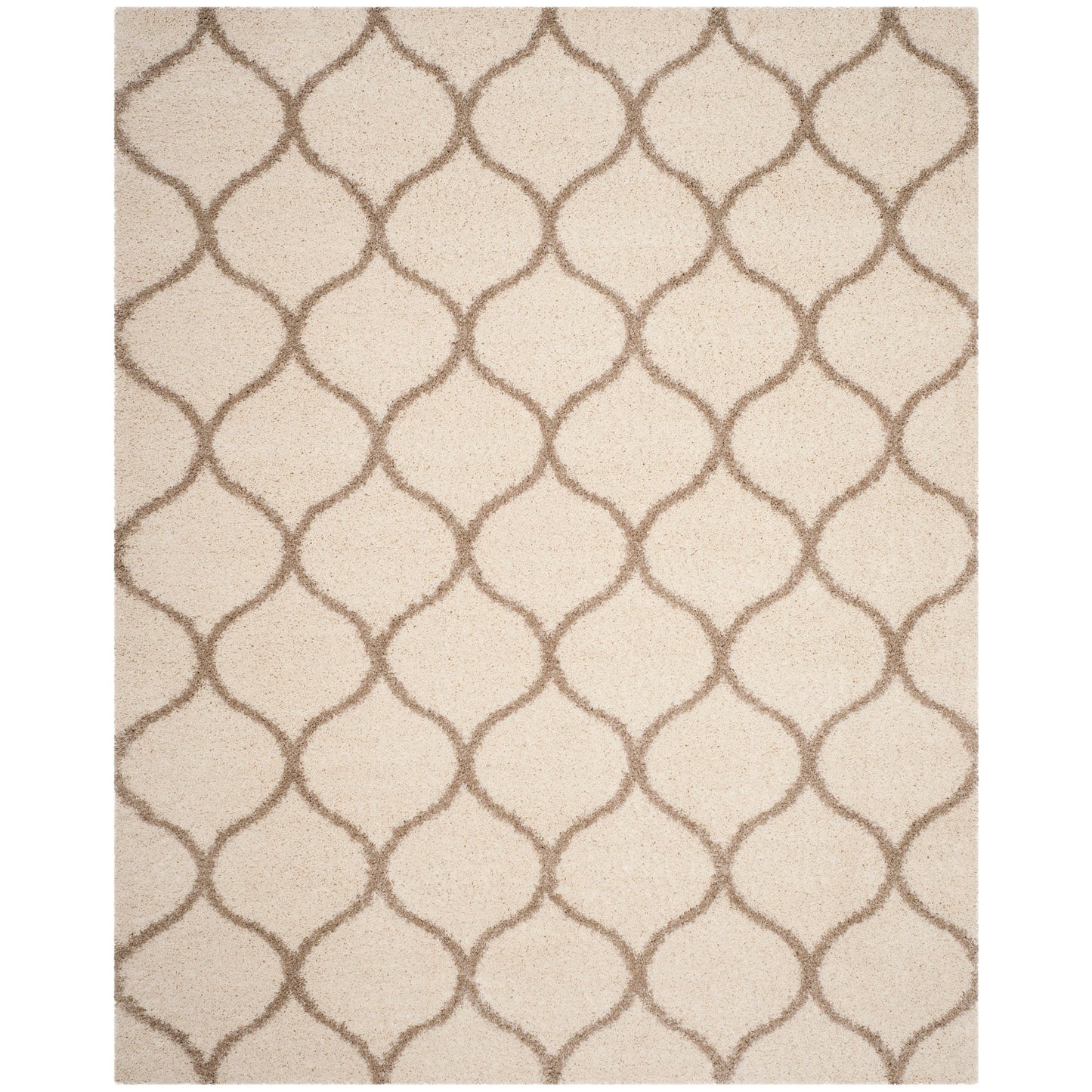 Tapis SAFAVIEH Hudson Shag Pushpa Trellis de 2 pouces d'épaisseur