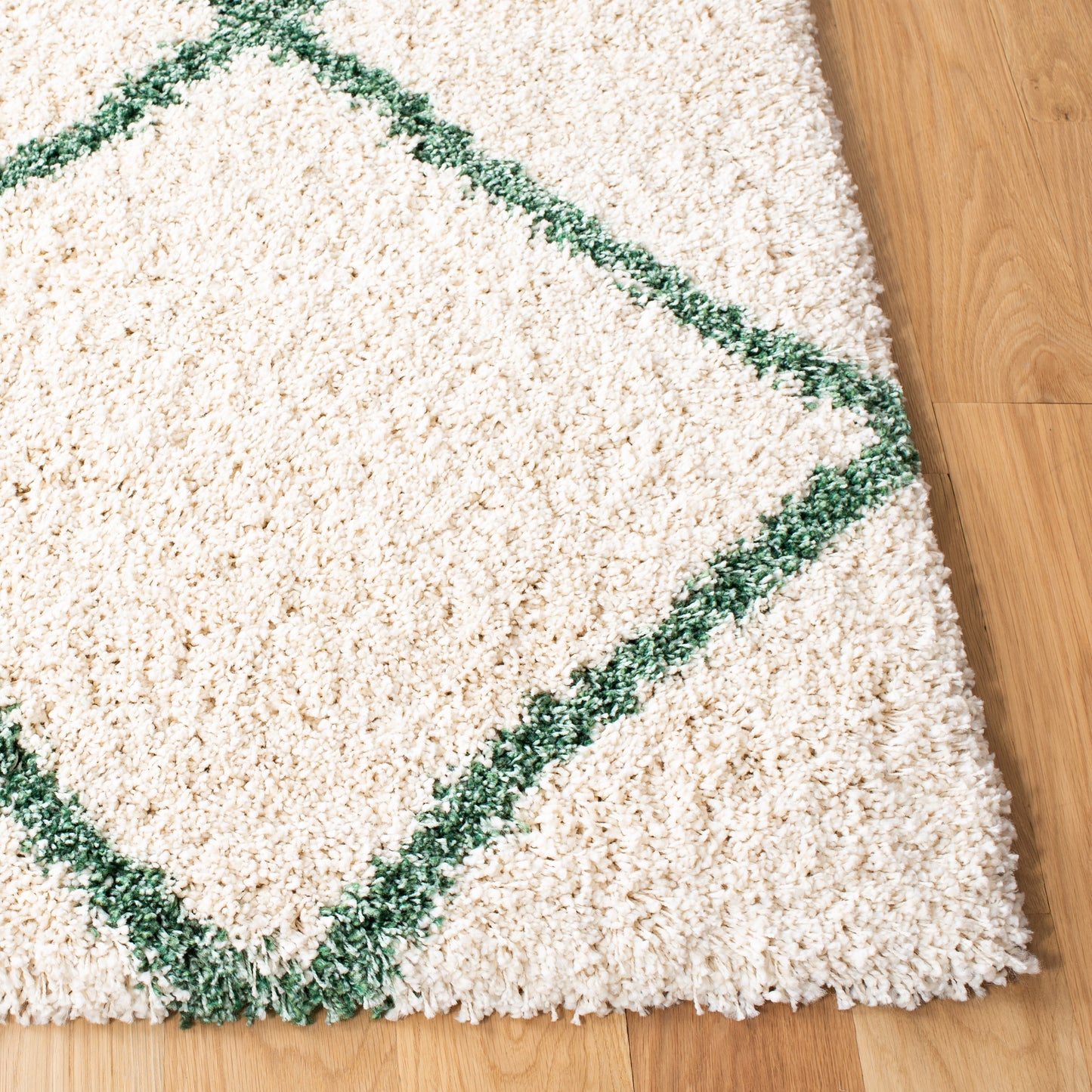 Tapis SAFAVIEH Hudson Shag Raili Diamond Treillis de 2 pouces d'épaisseur