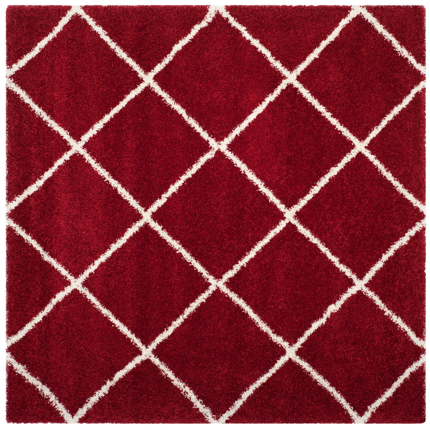 Tapis SAFAVIEH Hudson Shag Raili Diamond Treillis de 2 pouces d'épaisseur