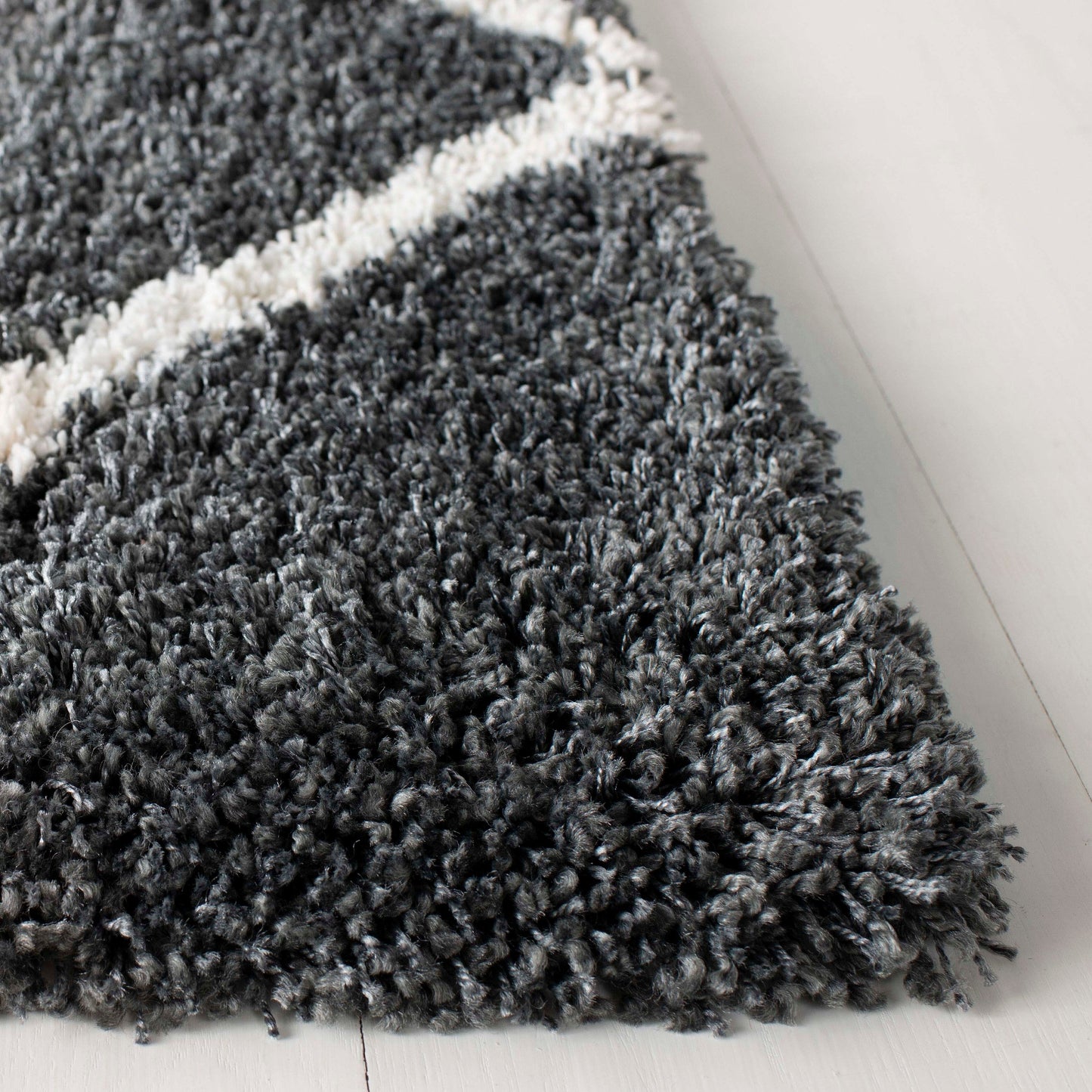 Tapis SAFAVIEH Hudson Shag Raili Diamond Treillis de 2 pouces d'épaisseur