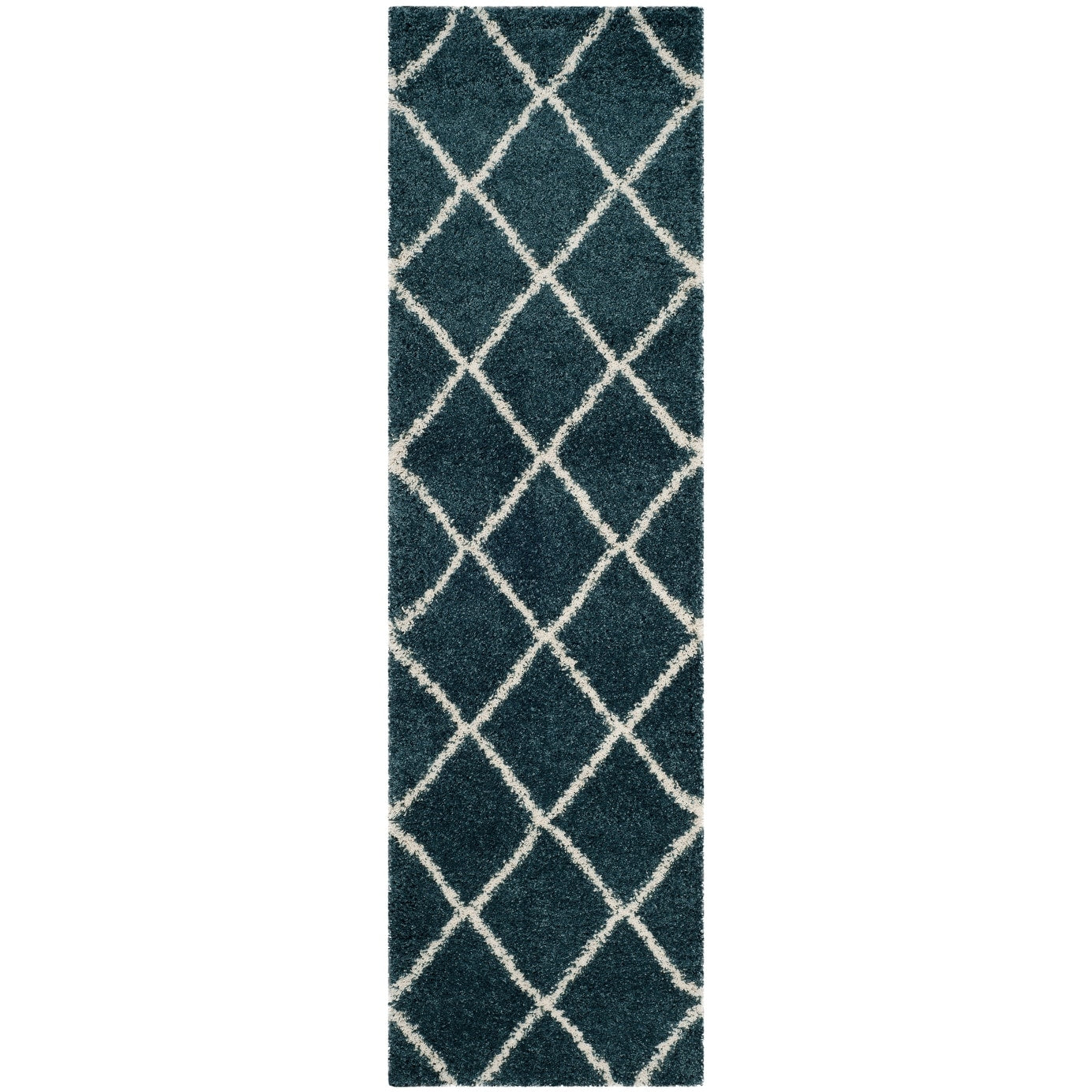 Tapis SAFAVIEH Hudson Shag Raili Diamond Treillis de 2 pouces d'épaisseur