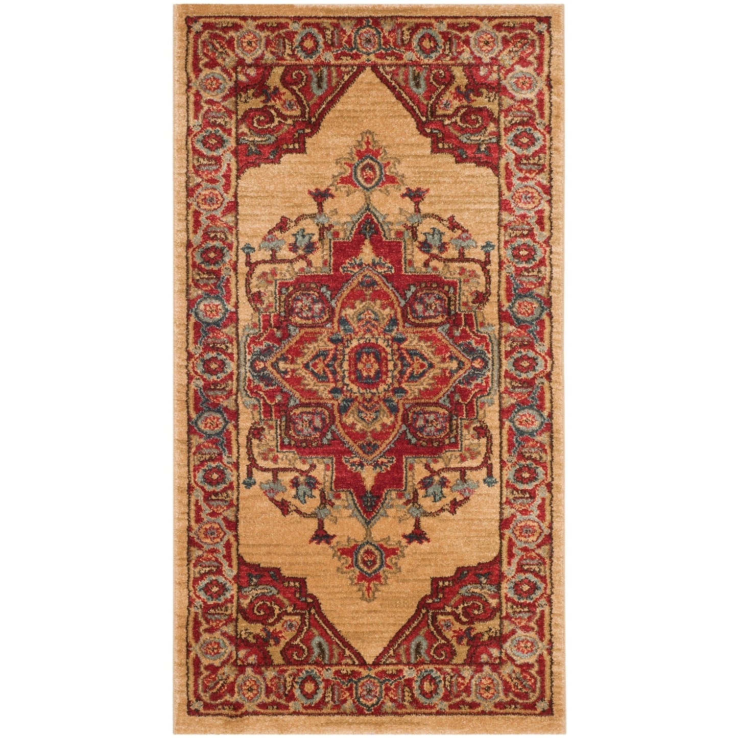 Tapis SAFAVIEH Mahal Beverley Traditional Grandeur Rouge/Naturel