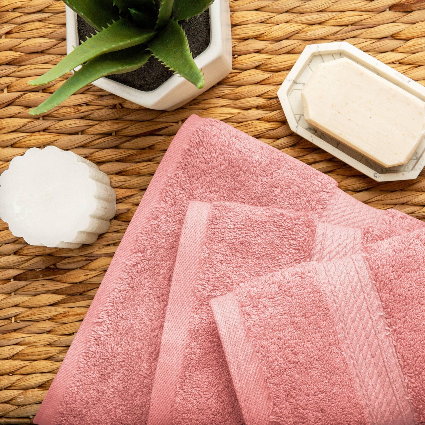 Ensemble de serviettes 3 pièces en coton égyptien épais de qualité supérieure