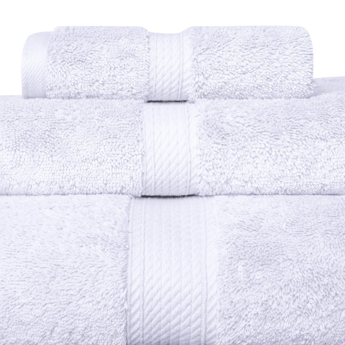 Ensemble de serviettes 3 pièces en coton égyptien épais de qualité supérieure