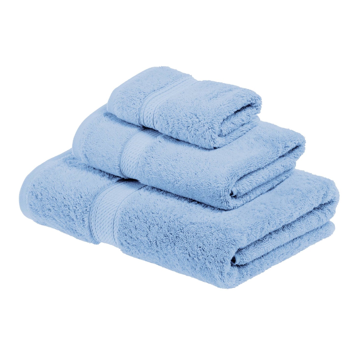 Ensemble de serviettes 3 pièces en coton égyptien épais de qualité supérieure