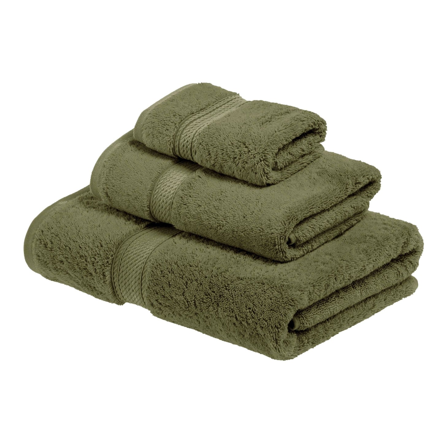 Ensemble de serviettes 3 pièces en coton égyptien épais de qualité supérieure