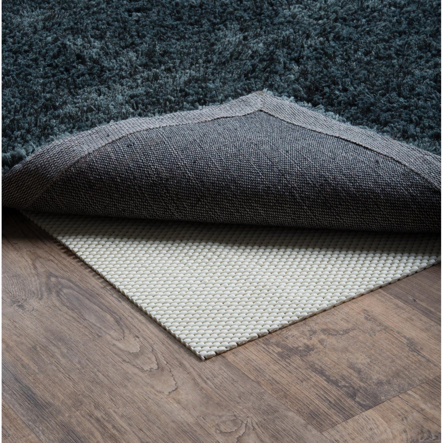 Sous-tapis Vista Home Ultra Hold en polyester tricoté avec revêtement en PVC blanc - Beige