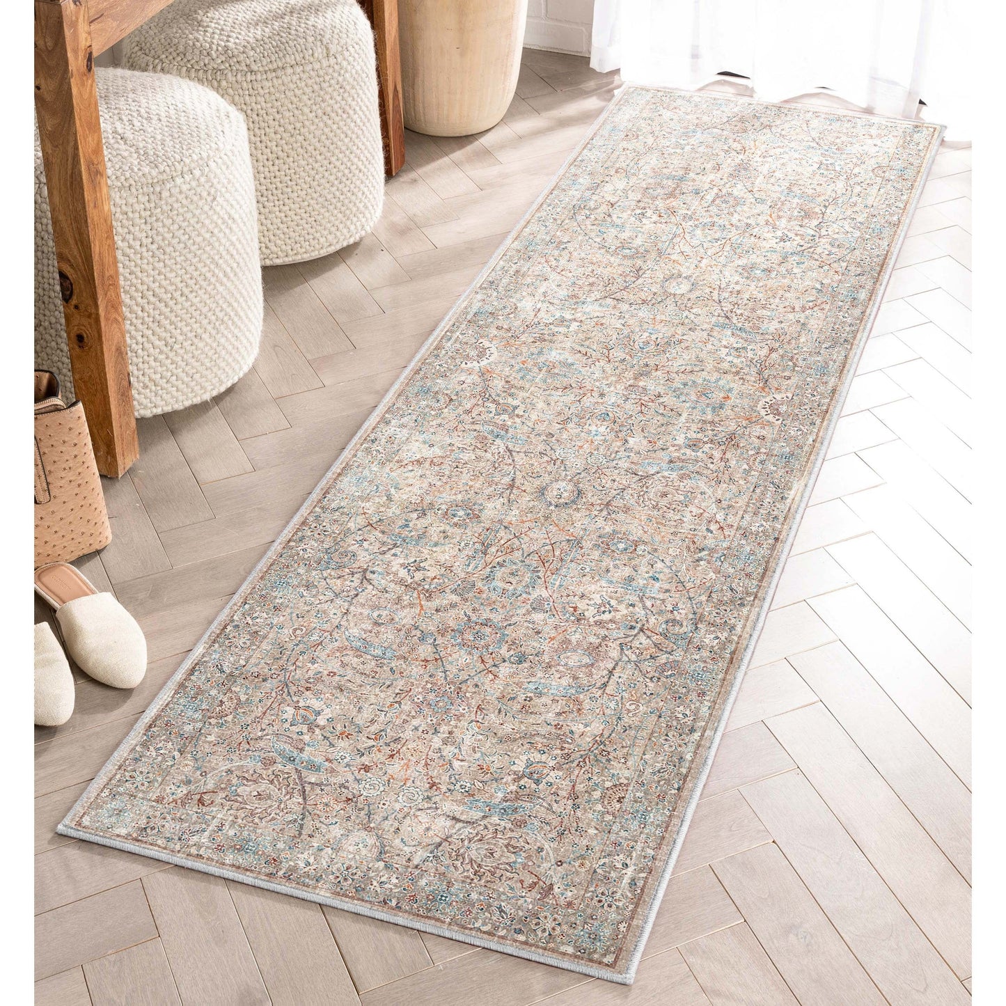 Tapis tissé à plat vintage Emilia Asha Well Woven