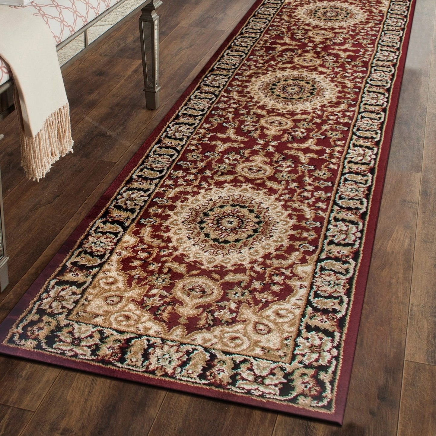 Tapis médaillon oriental traditionnel de la World Rug Gallery