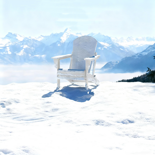 Chaise pliante Adirondack Polytrends Laguna résistante à la décoloration et aux intempéries pour patio extérieur