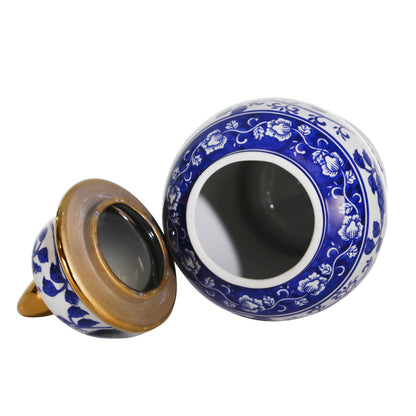 Pot Temple éclectique à motifs Sagebrook Home avec couvercle