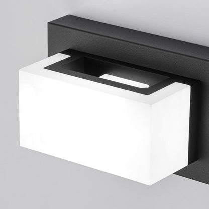 Applique murale LED moderne à intensité variable, 3, 4 ou 5 lampes, noir mat, pour salle de bain