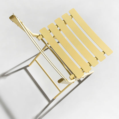 Ensemble bistro minimaliste de patio 3 pièces avec table ronde pliable et chaises - Ensemble bistro de patio 3 pièces