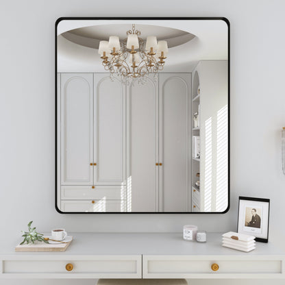 Framed Wall Mounted Bathroom Vanity Mirror