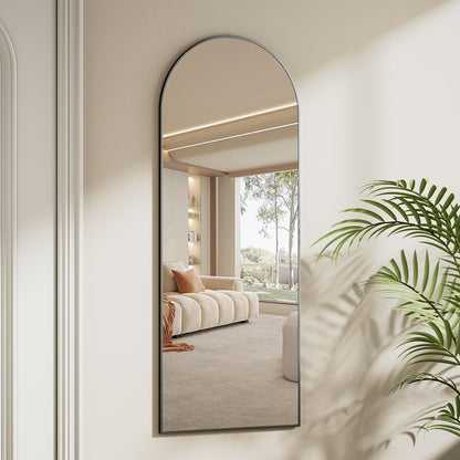 Miroir mural suspendu pleine longueur 48 x 16 avec sangle en cuir