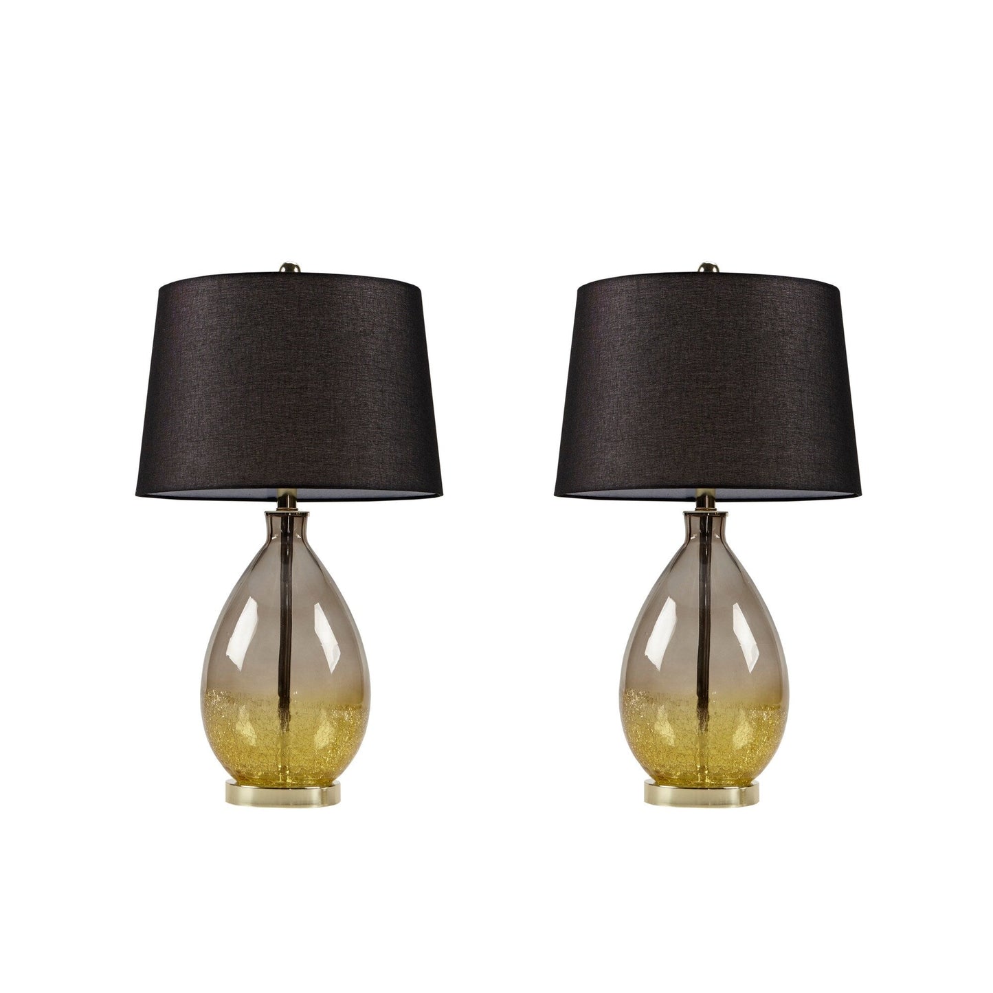 Lampe de table Cortina en verre ombré 510 Design, lot de 2