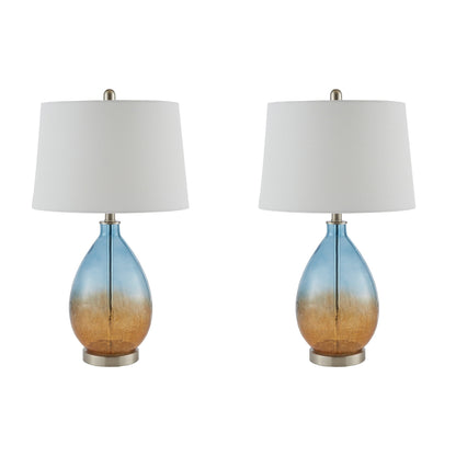 Lampe de table Cortina en verre ombré 510 Design, lot de 2