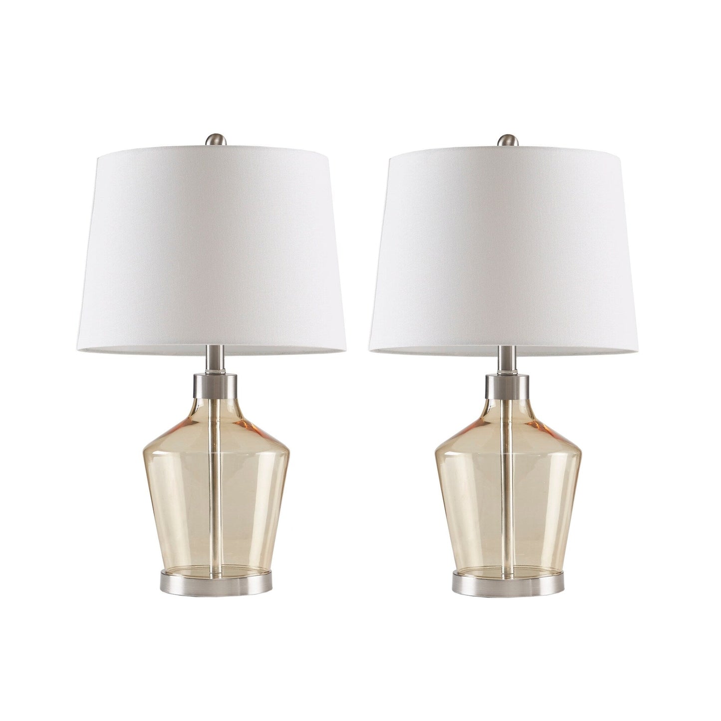Lampe de table angulaire en verre 510 Design Harmony, lot de 2