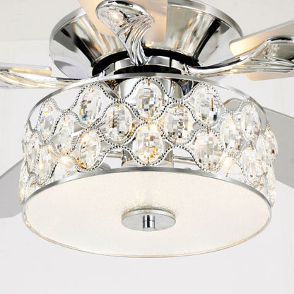 Ventilateur de plafond moderne à 4 lumières avec télécommande