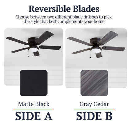 Ventilateur de plafond LED d'intérieur traditionnel Prominence Home Benton avec lumière et chaînes de traction