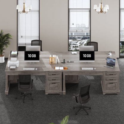 Bureau de direction de ferme Bureau à domicile Tiroir de classement Support d'écran Prise de courant