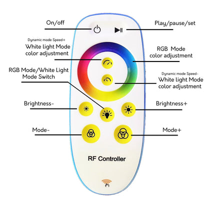 Lampe d'angle en métal RVB 55 LED minimaliste sur pied