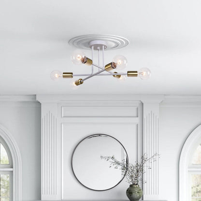 Plafonnier semi-encastré moderne en métal Sputnik de 60 cm (23,62 po)