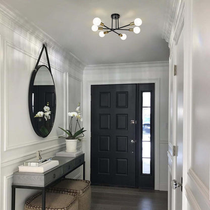 Plafonnier semi-encastré moderne en métal Sputnik de 60 cm (23,62 po)