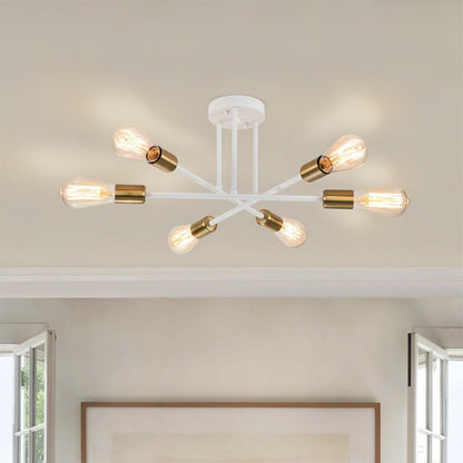 Plafonnier semi-encastré moderne en métal Sputnik de 60 cm (23,62 po)