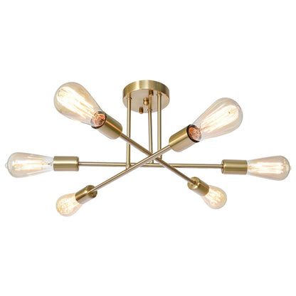 Plafonnier semi-encastré moderne en métal Sputnik de 60 cm (23,62 po)