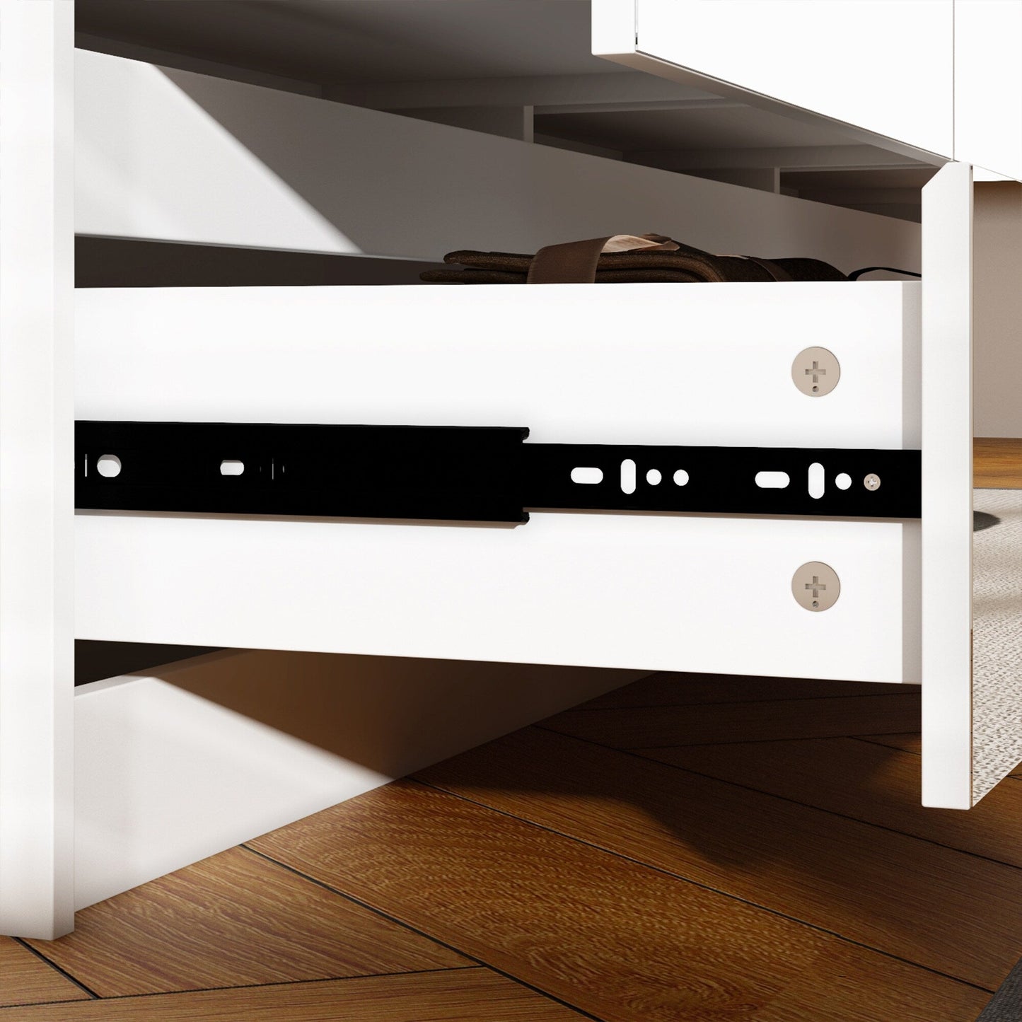 Commode d'appoint à 9 tiroirs 63W pour salon, chambre à coucher