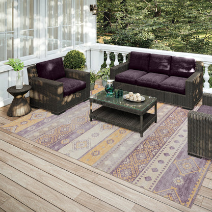 Tapis lavable Addison intérieur/extérieur Yuma Southwest Boho