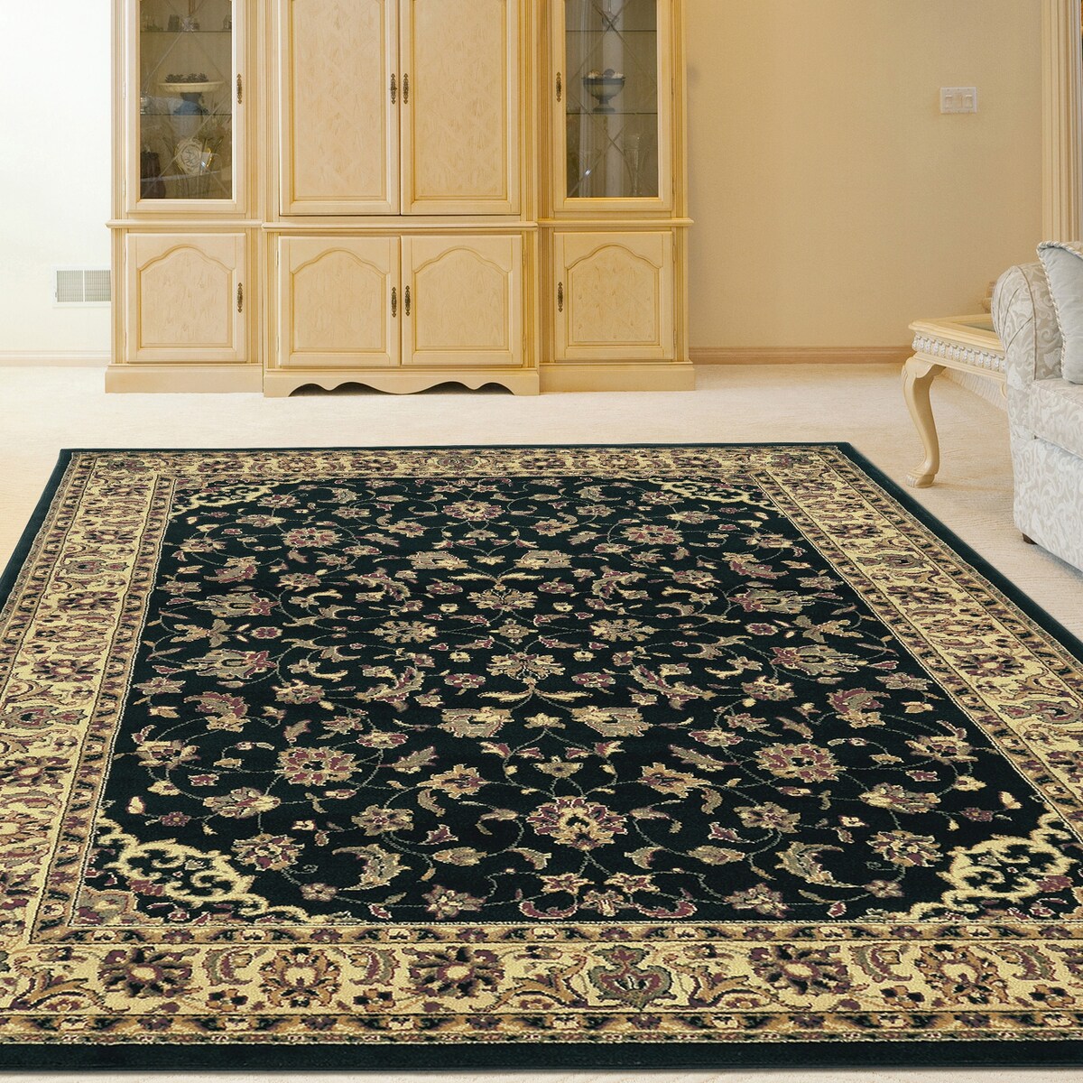 Tapis à motif sarouk floral traditionnel Caroline d'Admire Home Living