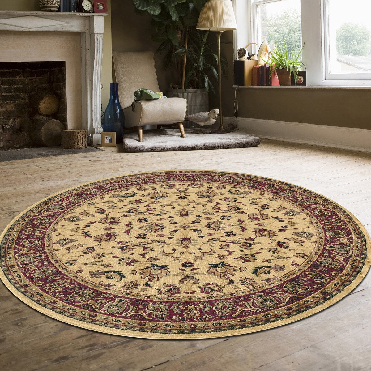 Tapis à motif sarouk floral traditionnel Caroline d'Admire Home Living