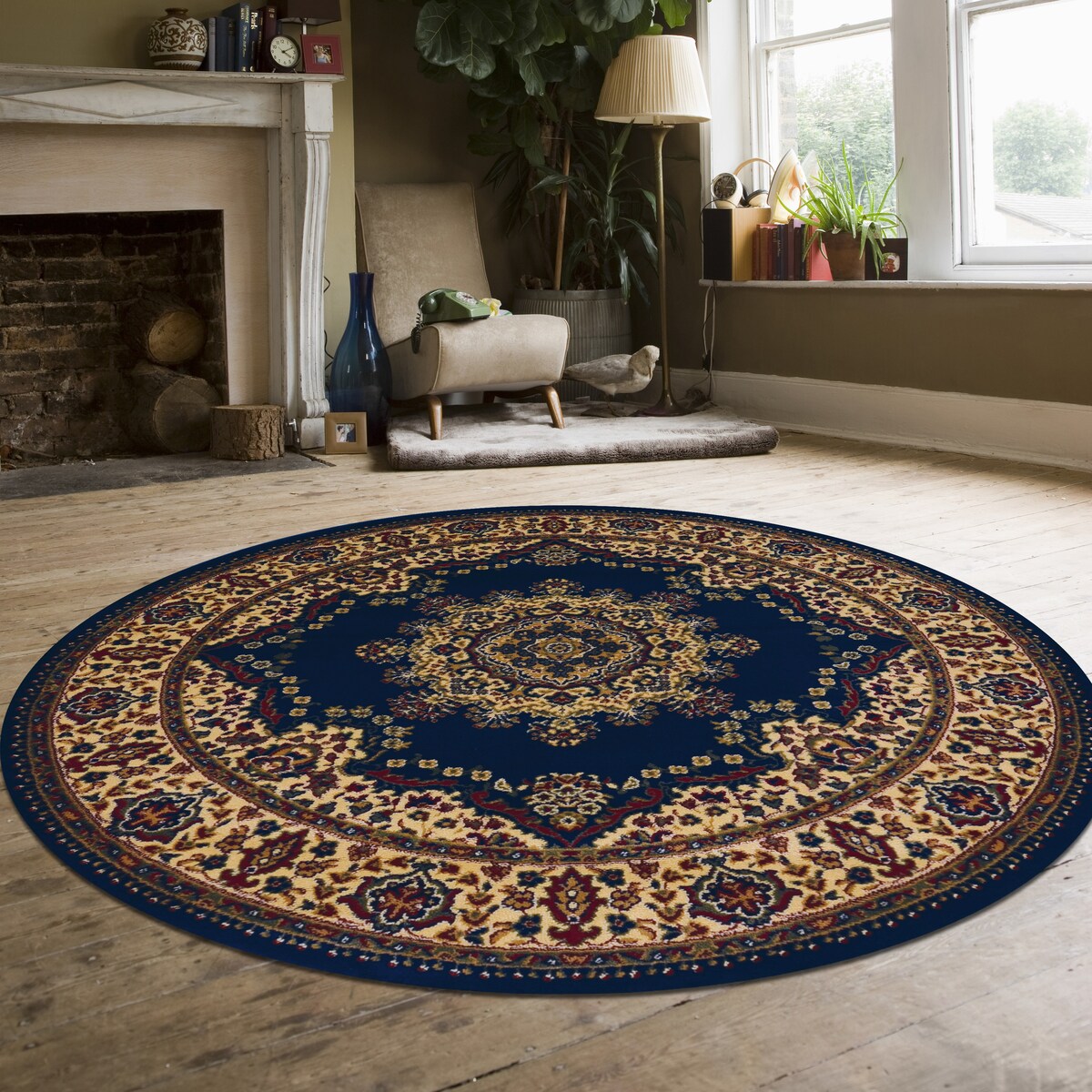 Tapis médaillon traditionnel Caroline d'Admire Home Living