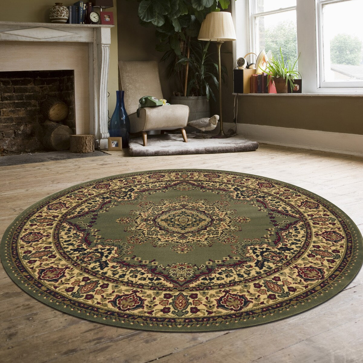 Tapis médaillon traditionnel Caroline d'Admire Home Living