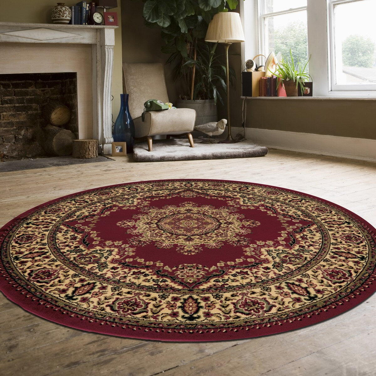 Tapis médaillon traditionnel Caroline d'Admire Home Living
