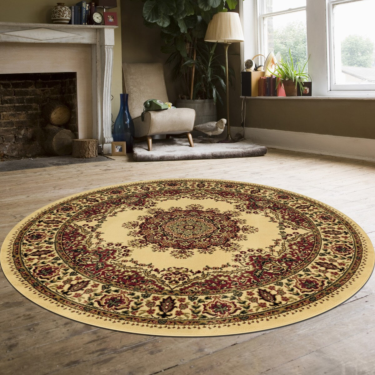Tapis médaillon traditionnel Caroline d'Admire Home Living