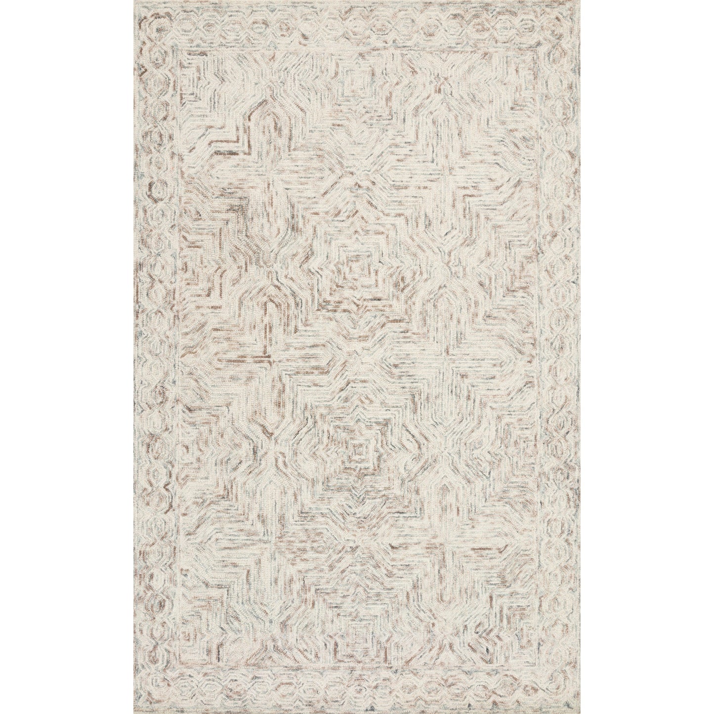 Tapis contemporain en laine touffeté à la main Alexander Home Aspen Neutral