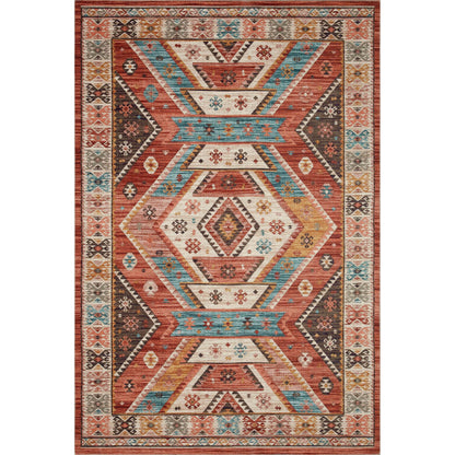 Tapis imprimé aztèque du sud-ouest d'Alexander Home Escalante