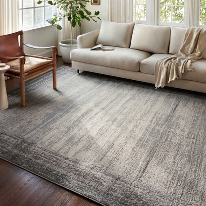 Tapis à bordure abstraite moderne Alexander Home Grant