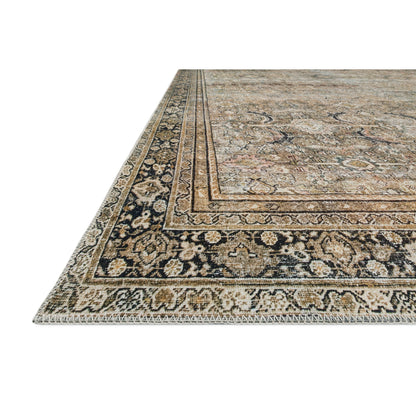 Tapis imprimé oriental ton olive Isabelle d'Alexander Home