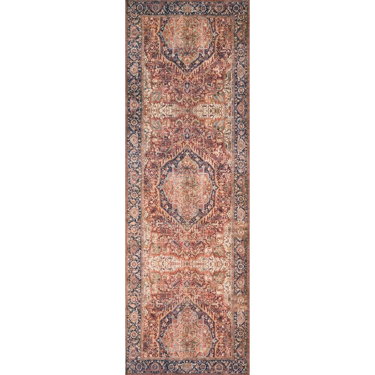 Tapis imprimé traditionnel à bordure vintage Isabelle d'Alexander Home