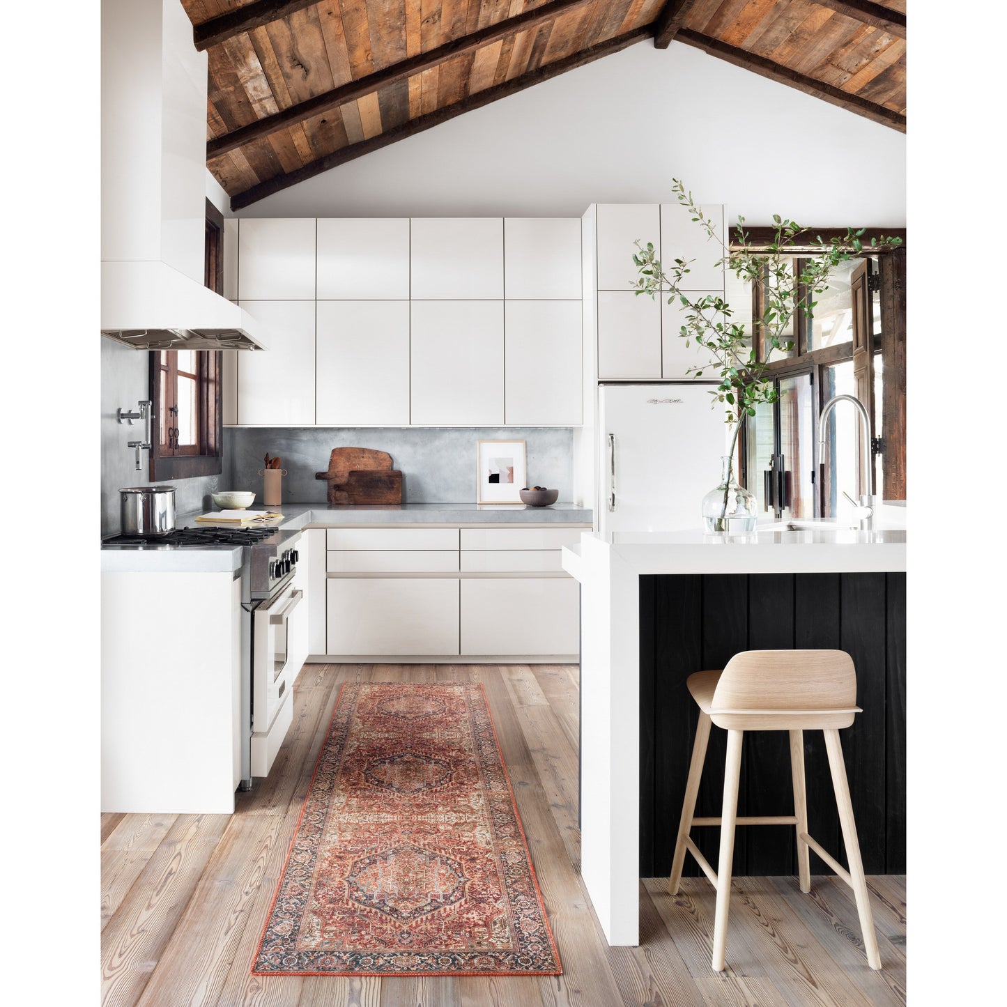 Tapis imprimé traditionnel à bordure vintage Isabelle d'Alexander Home