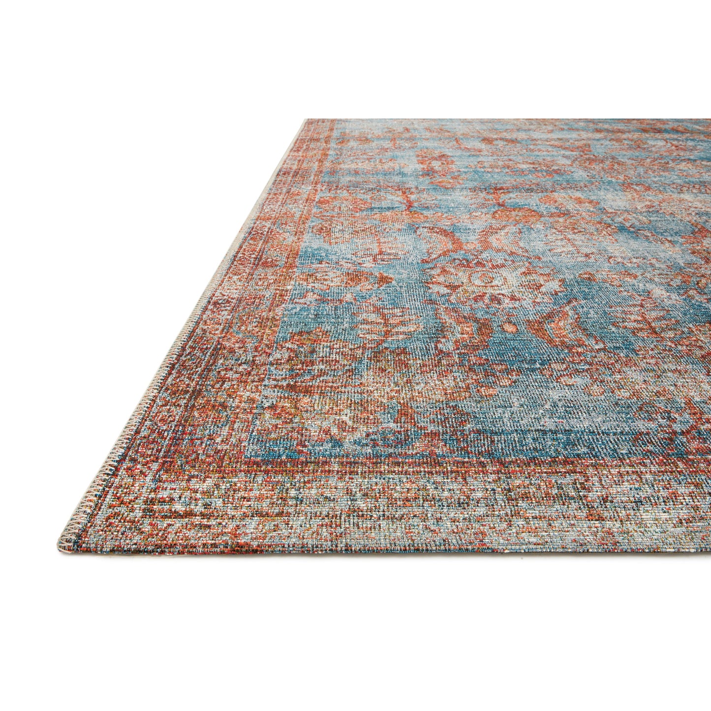 Tapis d'intérieur/extérieur botanique vieilli Alexander Home Luciano