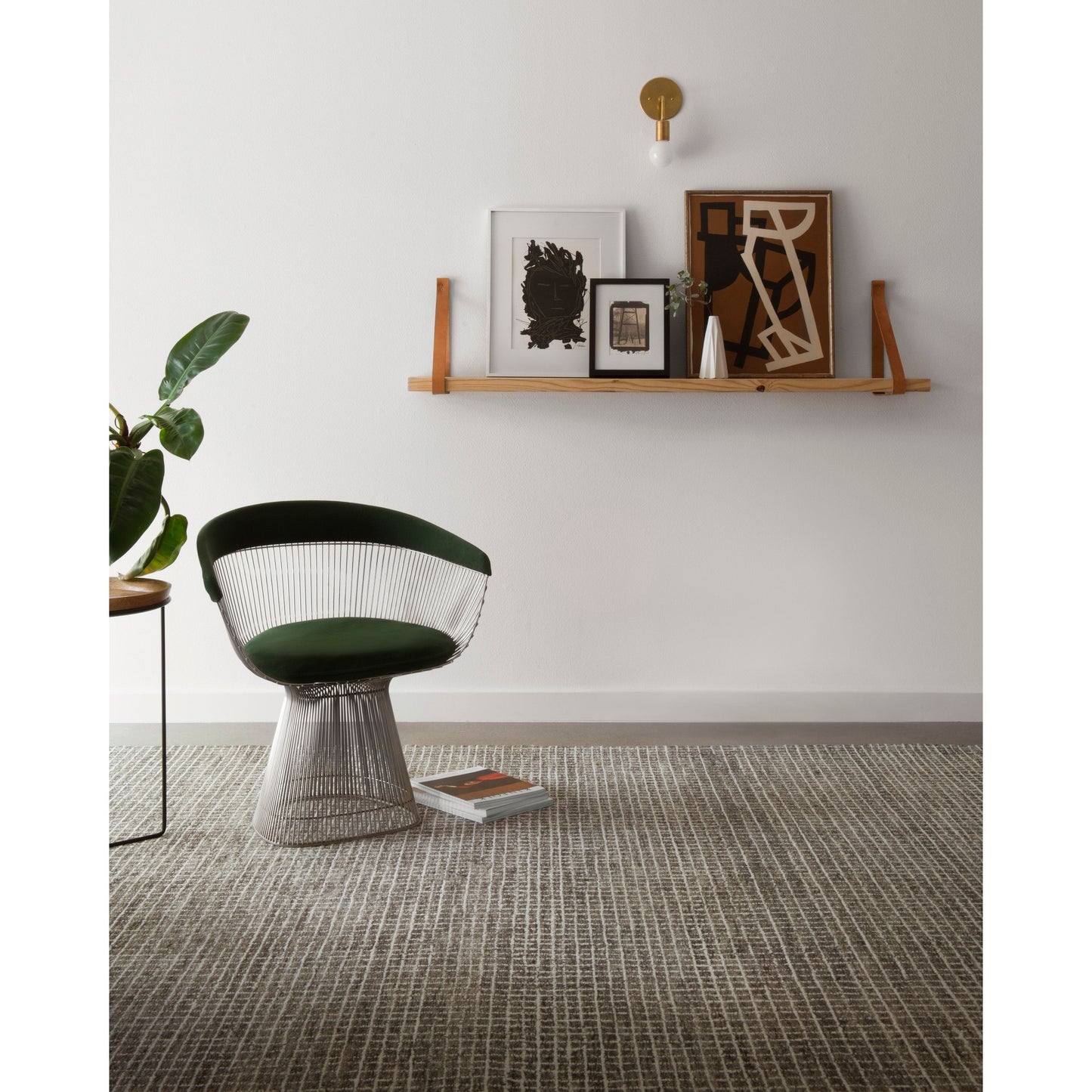 Tapis en laine crocheté à la main Alexander Home Mosaic Farmhouse