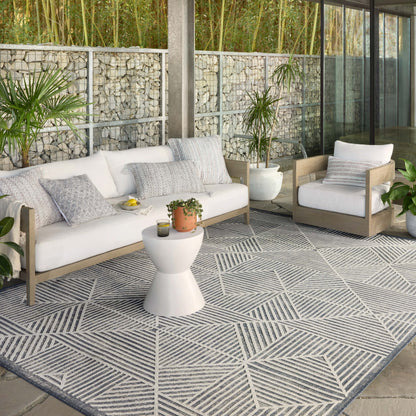 Tapis d'intérieur/extérieur moderne géométrique Alexander Home Renee