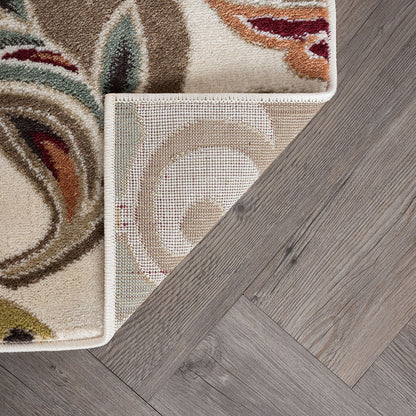 Decora Farmhouse Floral Indoor Area Rug