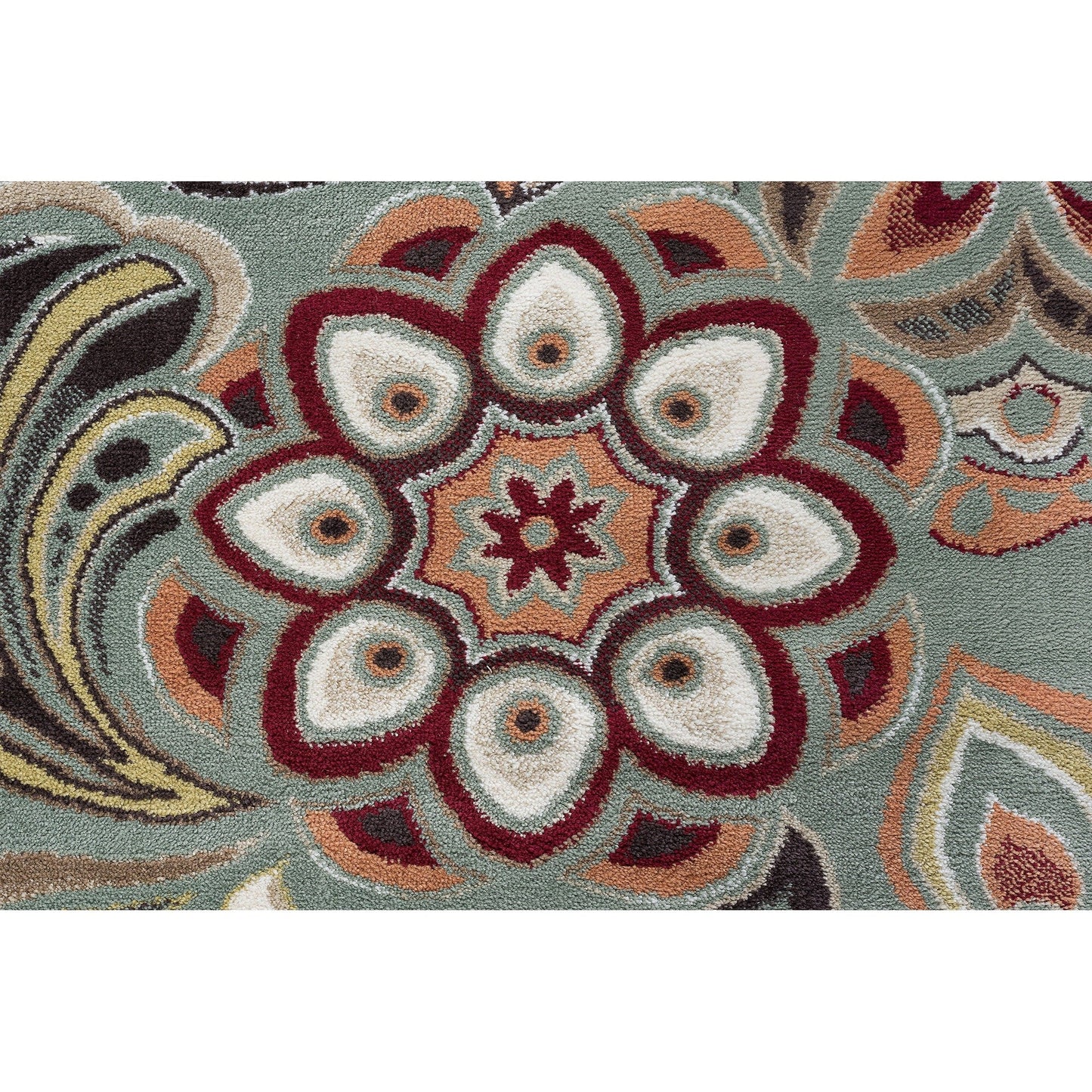 Decora Farmhouse Floral Indoor Area Rug