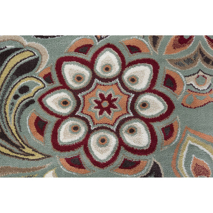 Decora Farmhouse Floral Indoor Area Rug